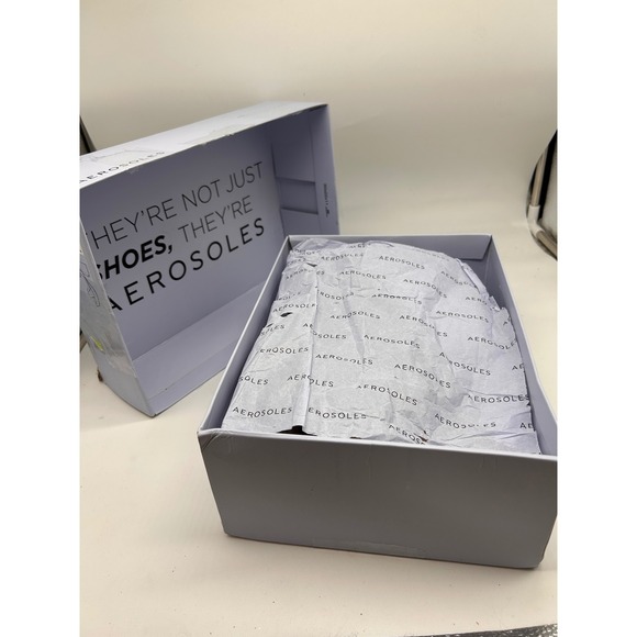 Aerosoles Cosmos Nude Leather Block Heel Platform Sandals Women's 5.5M NEW - Picture 8 of 11